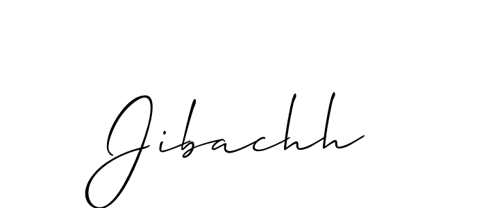 How to Draw Jibachh signature style? Allison_Script is a latest design signature styles for name Jibachh. Jibachh signature style 2 images and pictures png
