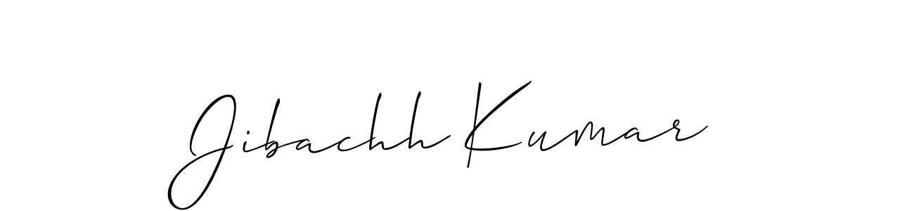 This is the best signature style for the Jibachh Kumar name. Also you like these signature font (Allison_Script). Mix name signature. Jibachh Kumar signature style 2 images and pictures png