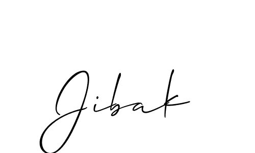 Jibak stylish signature style. Best Handwritten Sign (Allison_Script) for my name. Handwritten Signature Collection Ideas for my name Jibak. Jibak signature style 2 images and pictures png