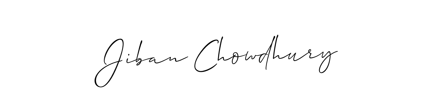The best way (Allison_Script) to make a short signature is to pick only two or three words in your name. The name Jiban Chowdhury include a total of six letters. For converting this name. Jiban Chowdhury signature style 2 images and pictures png