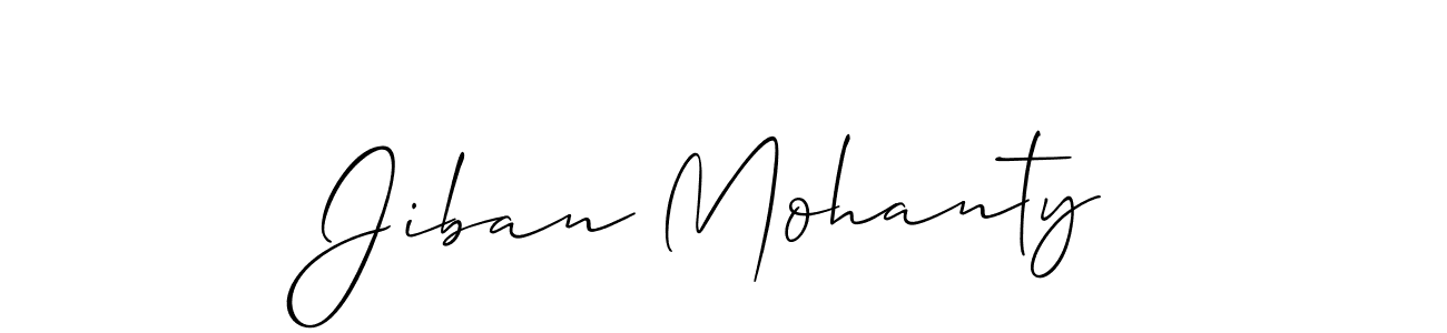 The best way (Allison_Script) to make a short signature is to pick only two or three words in your name. The name Jiban Mohanty include a total of six letters. For converting this name. Jiban Mohanty signature style 2 images and pictures png