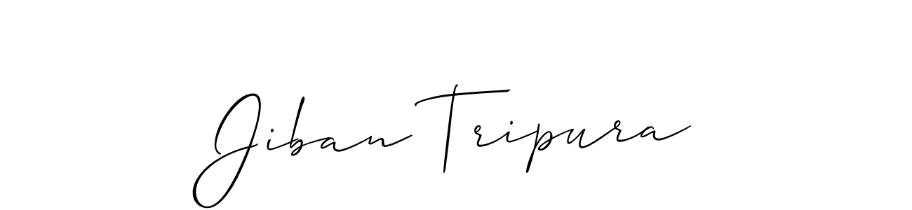 Also we have Jiban Tripura name is the best signature style. Create professional handwritten signature collection using Allison_Script autograph style. Jiban Tripura signature style 2 images and pictures png