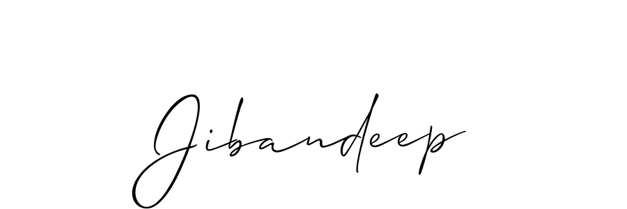 if you are searching for the best signature style for your name Jibandeep. so please give up your signature search. here we have designed multiple signature styles  using Allison_Script. Jibandeep signature style 2 images and pictures png