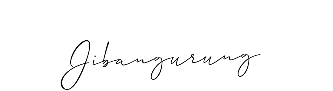 It looks lik you need a new signature style for name Jibangurung. Design unique handwritten (Allison_Script) signature with our free signature maker in just a few clicks. Jibangurung signature style 2 images and pictures png