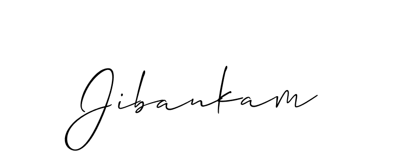 Similarly Allison_Script is the best handwritten signature design. Signature creator online .You can use it as an online autograph creator for name Jibankam. Jibankam signature style 2 images and pictures png
