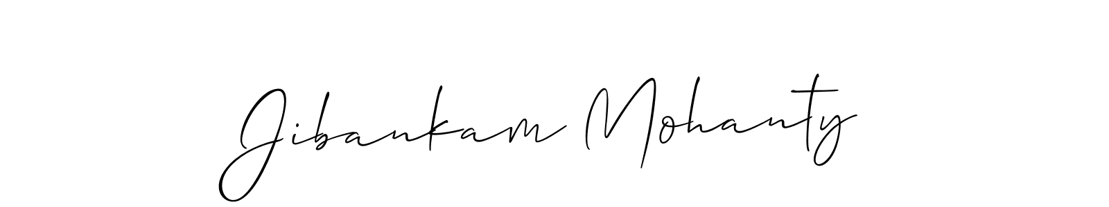 Use a signature maker to create a handwritten signature online. With this signature software, you can design (Allison_Script) your own signature for name Jibankam Mohanty. Jibankam Mohanty signature style 2 images and pictures png