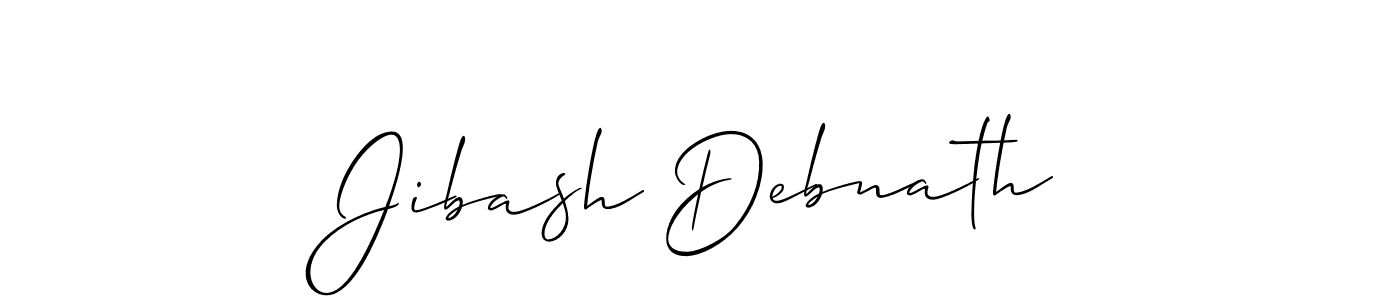 Allison_Script is a professional signature style that is perfect for those who want to add a touch of class to their signature. It is also a great choice for those who want to make their signature more unique. Get Jibash Debnath name to fancy signature for free. Jibash Debnath signature style 2 images and pictures png