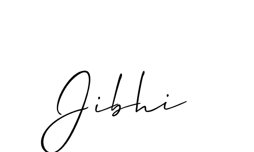 Make a beautiful signature design for name Jibhi. With this signature (Allison_Script) style, you can create a handwritten signature for free. Jibhi signature style 2 images and pictures png