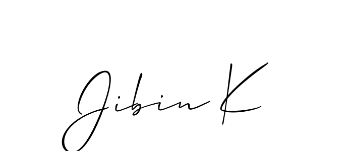 You can use this online signature creator to create a handwritten signature for the name Jibin K. This is the best online autograph maker. Jibin K signature style 2 images and pictures png