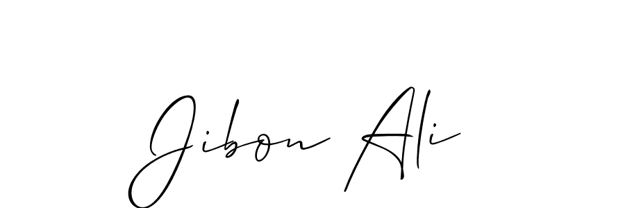 Allison_Script is a professional signature style that is perfect for those who want to add a touch of class to their signature. It is also a great choice for those who want to make their signature more unique. Get Jibon Ali name to fancy signature for free. Jibon Ali signature style 2 images and pictures png