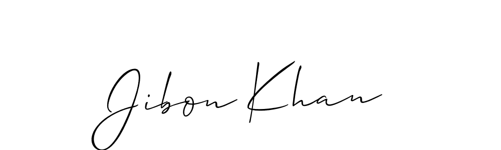 Also You can easily find your signature by using the search form. We will create Jibon Khan name handwritten signature images for you free of cost using Allison_Script sign style. Jibon Khan signature style 2 images and pictures png