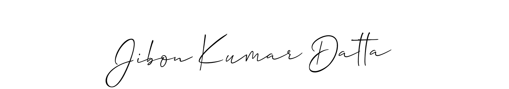How to make Jibon Kumar Datta signature? Allison_Script is a professional autograph style. Create handwritten signature for Jibon Kumar Datta name. Jibon Kumar Datta signature style 2 images and pictures png