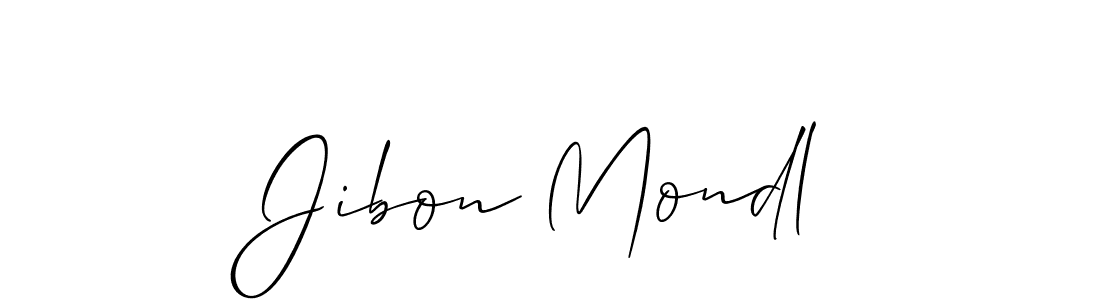 Allison_Script is a professional signature style that is perfect for those who want to add a touch of class to their signature. It is also a great choice for those who want to make their signature more unique. Get Jibon Mondl name to fancy signature for free. Jibon Mondl signature style 2 images and pictures png