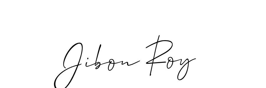 Design your own signature with our free online signature maker. With this signature software, you can create a handwritten (Allison_Script) signature for name Jibon Roy. Jibon Roy signature style 2 images and pictures png