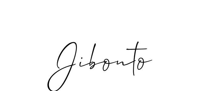 Design your own signature with our free online signature maker. With this signature software, you can create a handwritten (Allison_Script) signature for name Jibonto. Jibonto signature style 2 images and pictures png