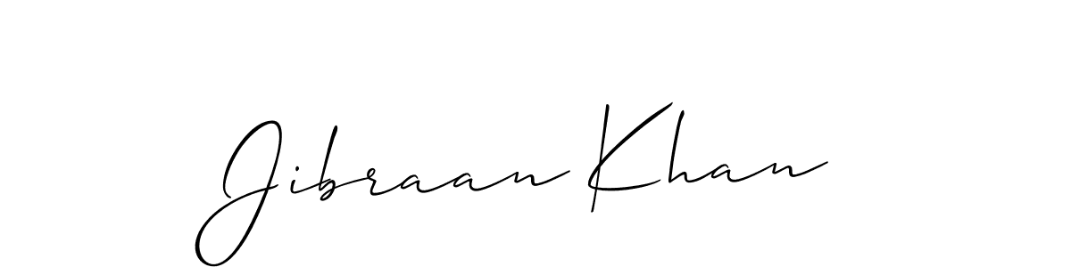 How to Draw Jibraan Khan signature style? Allison_Script is a latest design signature styles for name Jibraan Khan. Jibraan Khan signature style 2 images and pictures png