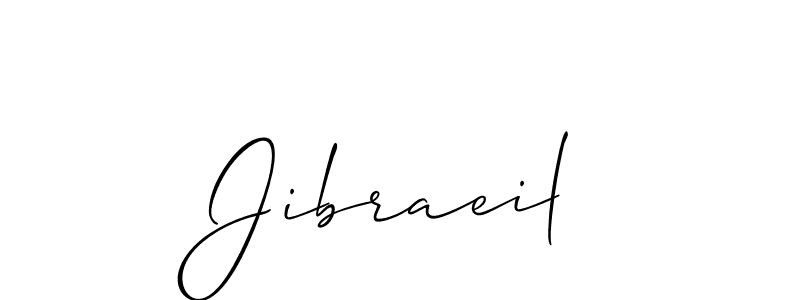 How to make Jibraeil signature? Allison_Script is a professional autograph style. Create handwritten signature for Jibraeil name. Jibraeil signature style 2 images and pictures png