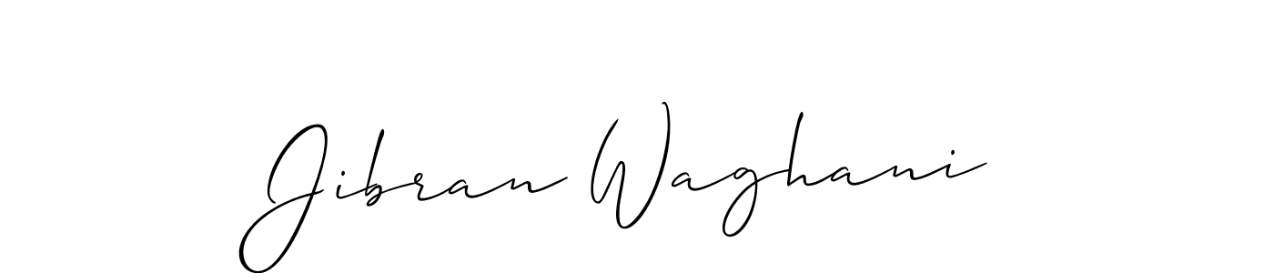 You should practise on your own different ways (Allison_Script) to write your name (Jibran Waghani) in signature. don't let someone else do it for you. Jibran Waghani signature style 2 images and pictures png