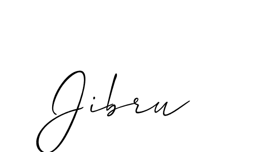 The best way (Allison_Script) to make a short signature is to pick only two or three words in your name. The name Jibru include a total of six letters. For converting this name. Jibru signature style 2 images and pictures png