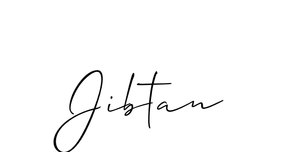 The best way (Allison_Script) to make a short signature is to pick only two or three words in your name. The name Jibtan include a total of six letters. For converting this name. Jibtan signature style 2 images and pictures png