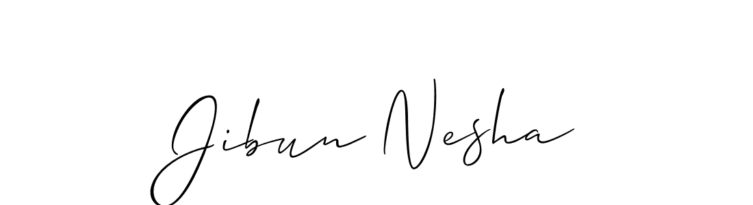 How to make Jibun Nesha name signature. Use Allison_Script style for creating short signs online. This is the latest handwritten sign. Jibun Nesha signature style 2 images and pictures png