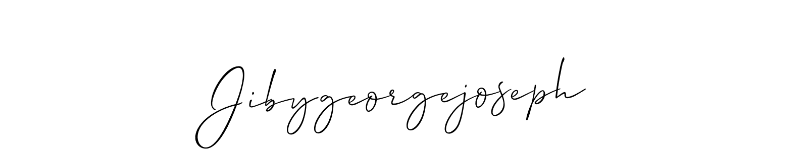 How to make Jibygeorgejoseph signature? Allison_Script is a professional autograph style. Create handwritten signature for Jibygeorgejoseph name. Jibygeorgejoseph signature style 2 images and pictures png