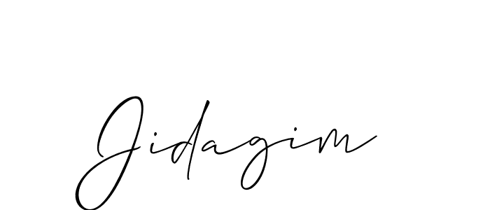 Allison_Script is a professional signature style that is perfect for those who want to add a touch of class to their signature. It is also a great choice for those who want to make their signature more unique. Get Jidagim name to fancy signature for free. Jidagim signature style 2 images and pictures png