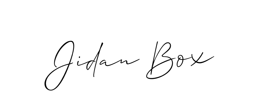 Make a beautiful signature design for name Jidan Box. With this signature (Allison_Script) style, you can create a handwritten signature for free. Jidan Box signature style 2 images and pictures png