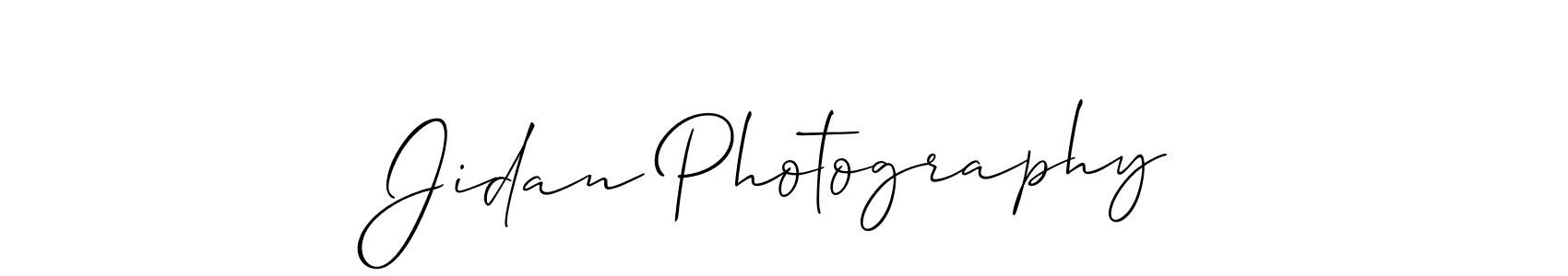 Design your own signature with our free online signature maker. With this signature software, you can create a handwritten (Allison_Script) signature for name Jidan Photography. Jidan Photography signature style 2 images and pictures png