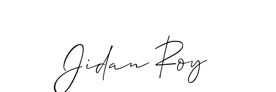 Design your own signature with our free online signature maker. With this signature software, you can create a handwritten (Allison_Script) signature for name Jidan Roy. Jidan Roy signature style 2 images and pictures png