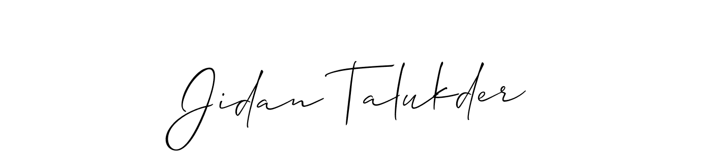 Best and Professional Signature Style for Jidan Talukder. Allison_Script Best Signature Style Collection. Jidan Talukder signature style 2 images and pictures png