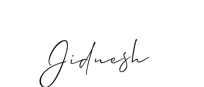 Once you've used our free online signature maker to create your best signature Allison_Script style, it's time to enjoy all of the benefits that Jidnesh name signing documents. Jidnesh signature style 2 images and pictures png