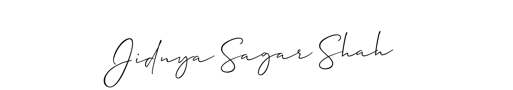 Make a beautiful signature design for name Jidnya Sagar Shah. Use this online signature maker to create a handwritten signature for free. Jidnya Sagar Shah signature style 2 images and pictures png