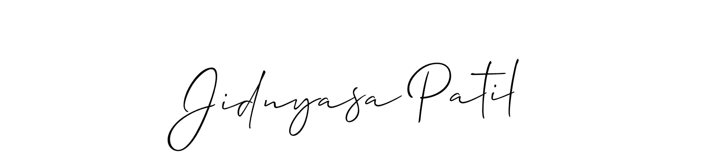 Best and Professional Signature Style for Jidnyasa Patil. Allison_Script Best Signature Style Collection. Jidnyasa Patil signature style 2 images and pictures png