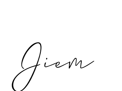 Also You can easily find your signature by using the search form. We will create Jiem name handwritten signature images for you free of cost using Allison_Script sign style. Jiem signature style 2 images and pictures png