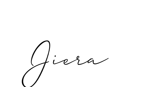 Allison_Script is a professional signature style that is perfect for those who want to add a touch of class to their signature. It is also a great choice for those who want to make their signature more unique. Get Jiera name to fancy signature for free. Jiera signature style 2 images and pictures png