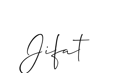 Best and Professional Signature Style for Jifat. Allison_Script Best Signature Style Collection. Jifat signature style 2 images and pictures png