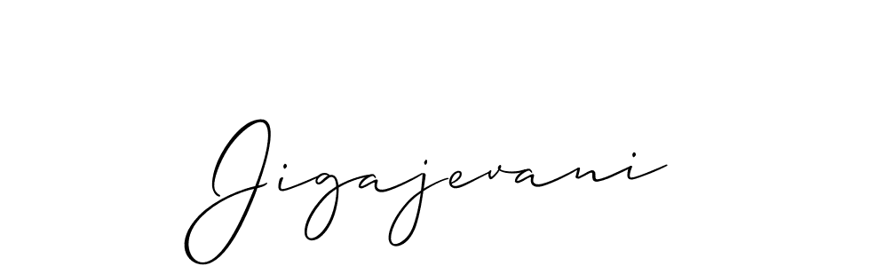 How to Draw Jigajevani signature style? Allison_Script is a latest design signature styles for name Jigajevani. Jigajevani signature style 2 images and pictures png