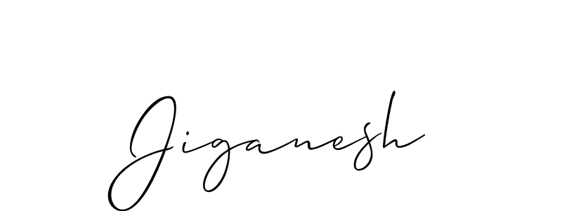 if you are searching for the best signature style for your name Jiganesh. so please give up your signature search. here we have designed multiple signature styles  using Allison_Script. Jiganesh signature style 2 images and pictures png
