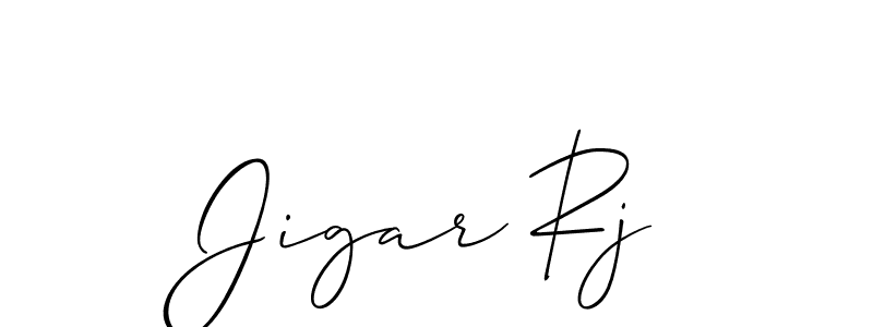 Best and Professional Signature Style for Jigar Rj. Allison_Script Best Signature Style Collection. Jigar Rj signature style 2 images and pictures png