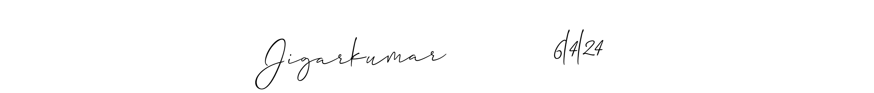 It looks lik you need a new signature style for name Jigarkumar            6l4l24. Design unique handwritten (Allison_Script) signature with our free signature maker in just a few clicks. Jigarkumar            6l4l24 signature style 2 images and pictures png
