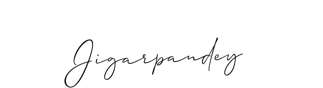 Jigarpandey stylish signature style. Best Handwritten Sign (Allison_Script) for my name. Handwritten Signature Collection Ideas for my name Jigarpandey. Jigarpandey signature style 2 images and pictures png