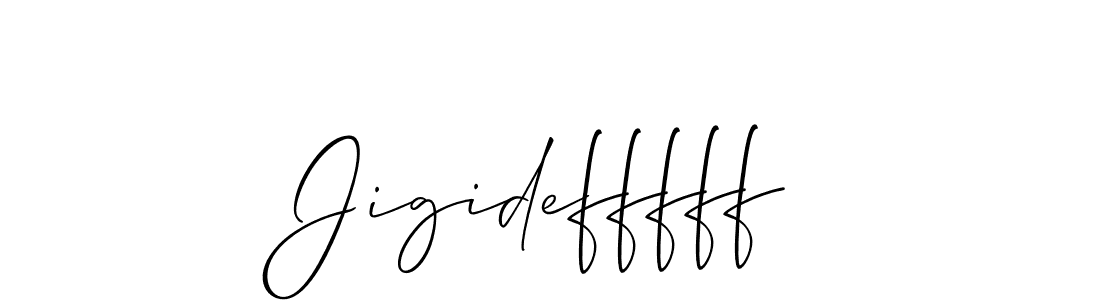 Make a beautiful signature design for name Jigidefffff. With this signature (Allison_Script) style, you can create a handwritten signature for free. Jigidefffff signature style 2 images and pictures png