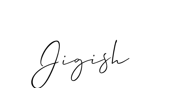 Best and Professional Signature Style for Jigish. Allison_Script Best Signature Style Collection. Jigish signature style 2 images and pictures png