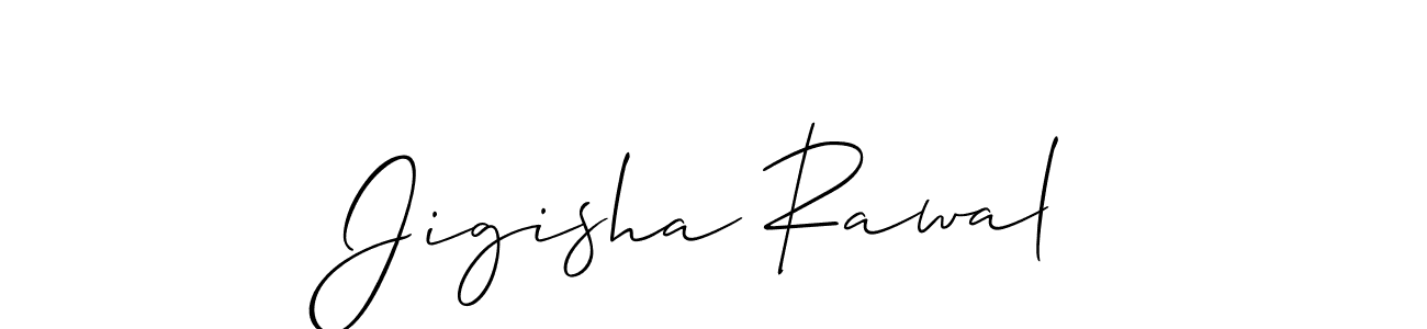 Also You can easily find your signature by using the search form. We will create Jigisha Rawal name handwritten signature images for you free of cost using Allison_Script sign style. Jigisha Rawal signature style 2 images and pictures png