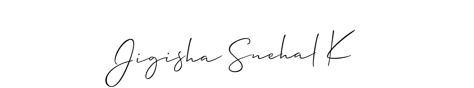 Similarly Allison_Script is the best handwritten signature design. Signature creator online .You can use it as an online autograph creator for name Jigisha Snehal K. Jigisha Snehal K signature style 2 images and pictures png