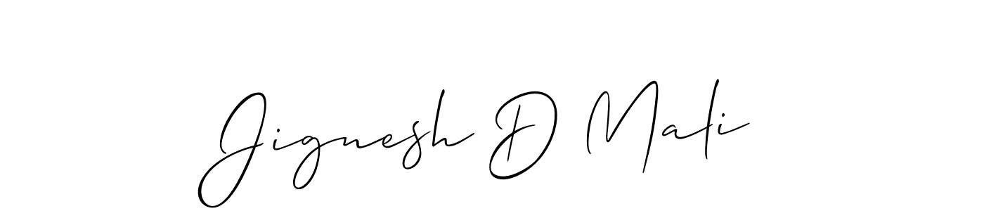 Jignesh D Mali stylish signature style. Best Handwritten Sign (Allison_Script) for my name. Handwritten Signature Collection Ideas for my name Jignesh D Mali. Jignesh D Mali signature style 2 images and pictures png