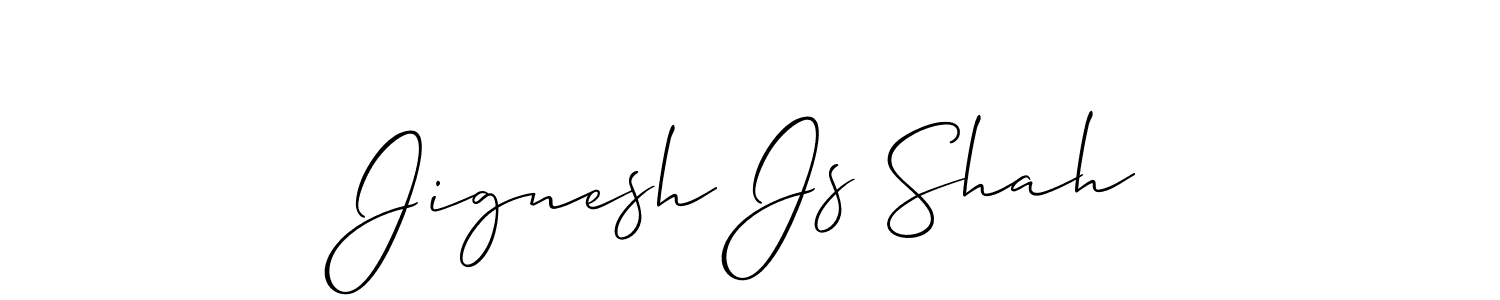 How to make Jignesh Js Shah signature? Allison_Script is a professional autograph style. Create handwritten signature for Jignesh Js Shah name. Jignesh Js Shah signature style 2 images and pictures png