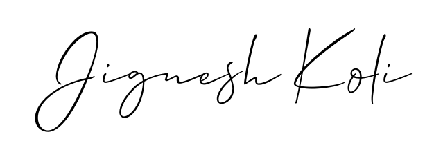 The Allison_Script typeface gives name Jignesh Koli a refined look. Suitable for certificates, diplomas, and official verification. Jignesh Koli signature style 2 images and pictures png