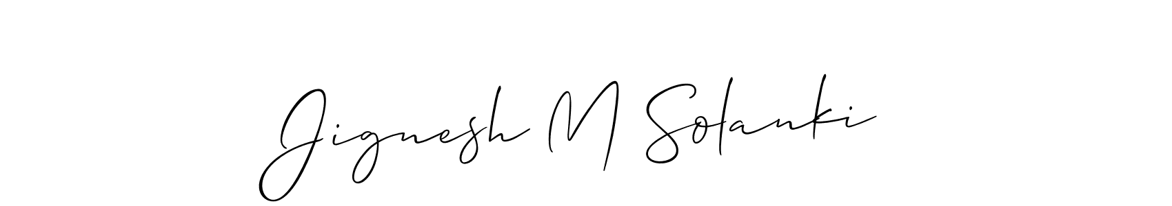 Once you've used our free online signature maker to create your best signature Allison_Script style, it's time to enjoy all of the benefits that Jignesh M Solanki name signing documents. Jignesh M Solanki signature style 2 images and pictures png